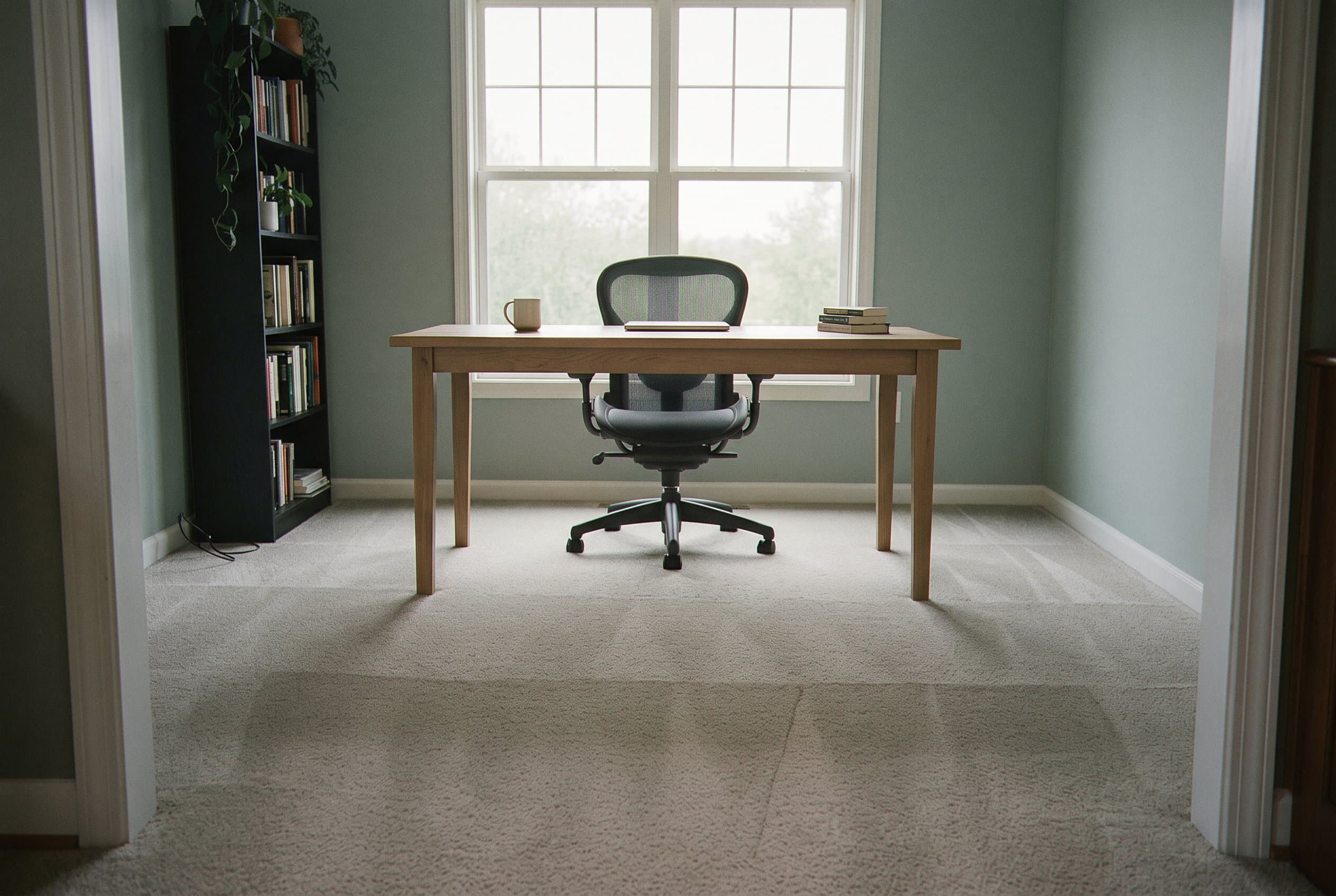 Carpet room dry and clean after extraction