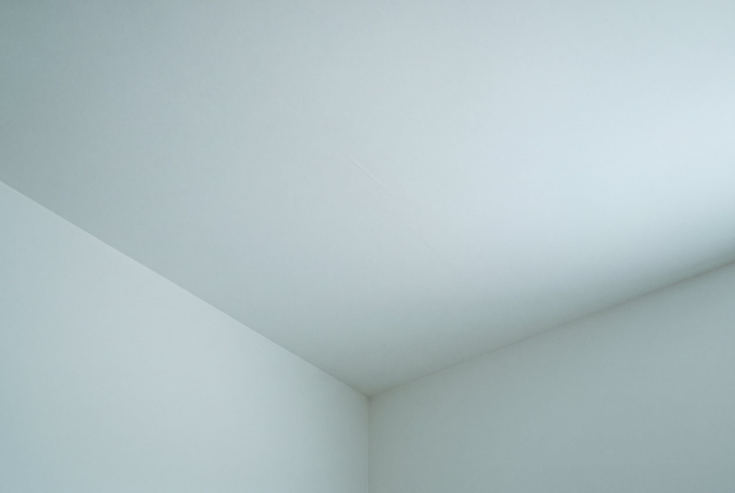 New drywall ceiling installed and finished